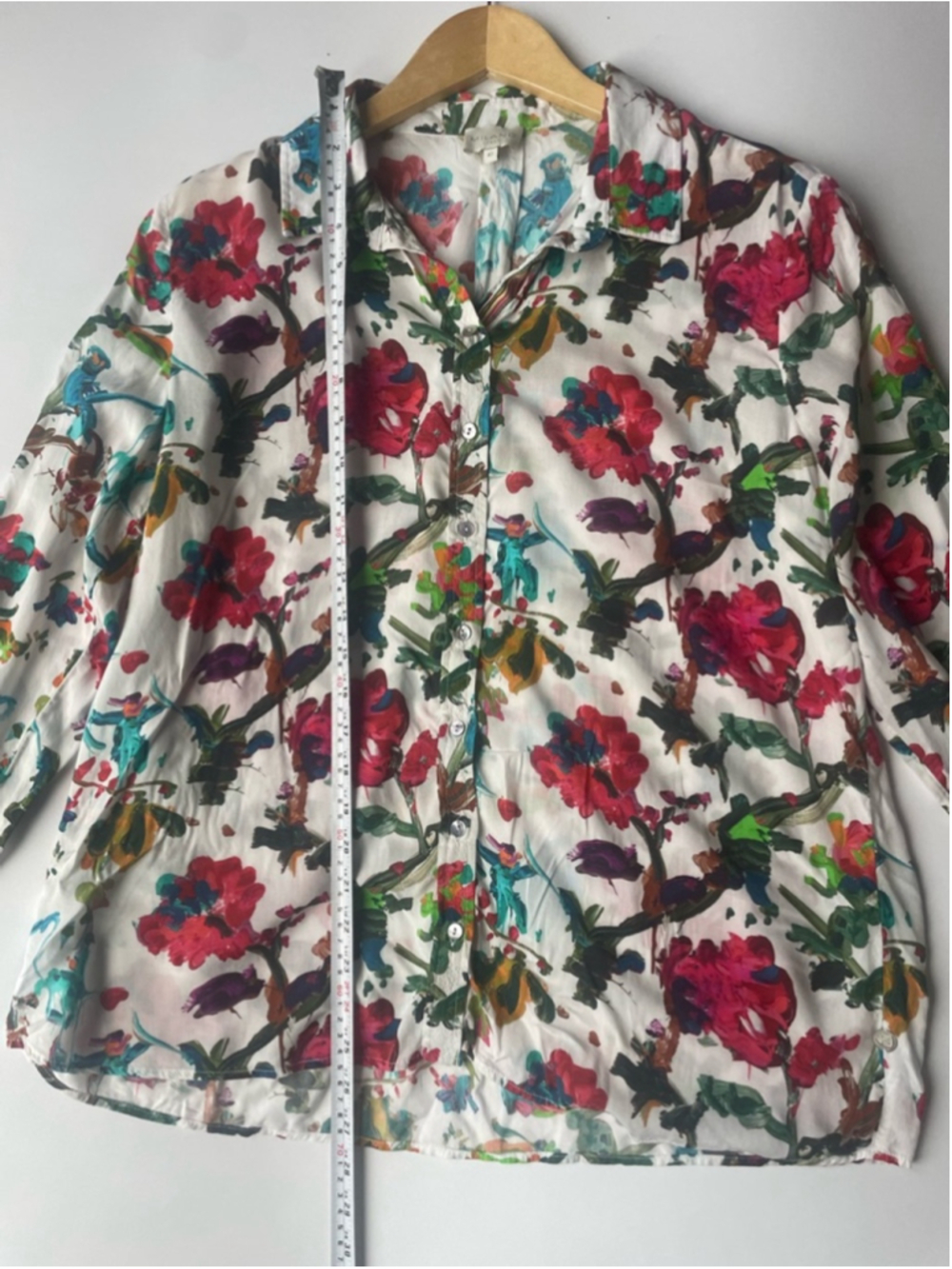 Milano Floral Button-Up Blouse - italy print - Picture 6 of 8